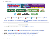 Tablet Screenshot of pikminwiki.com